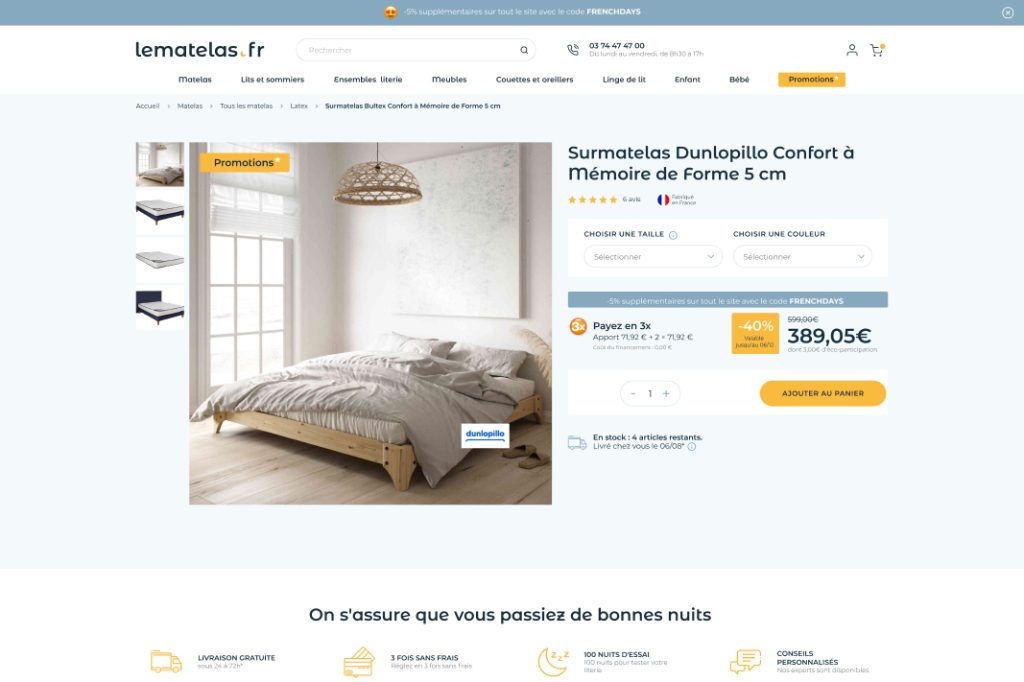 fiche-produit-lematelas.fr-krealid Fiche produit Lematelas.fr, Kréalid