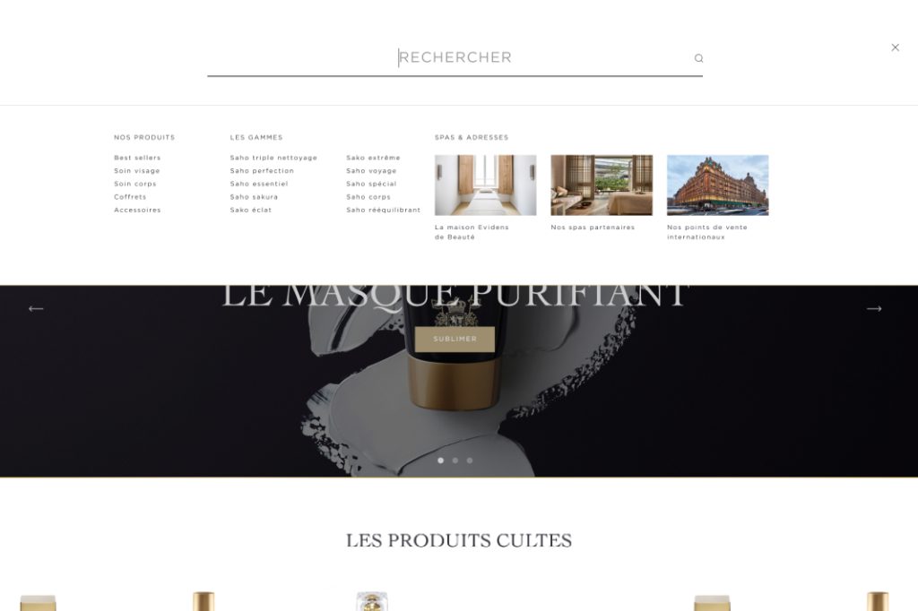 evidens-de-beaute Barre de recherche du site EviDenS de Beauté