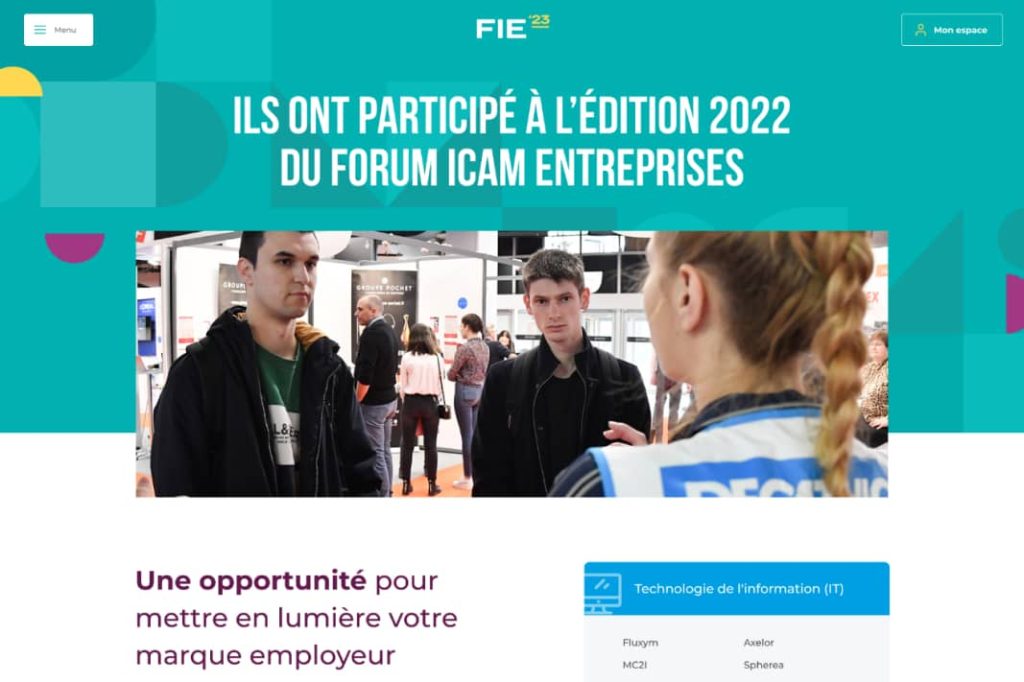 visuel-icam Visuel du site Icam