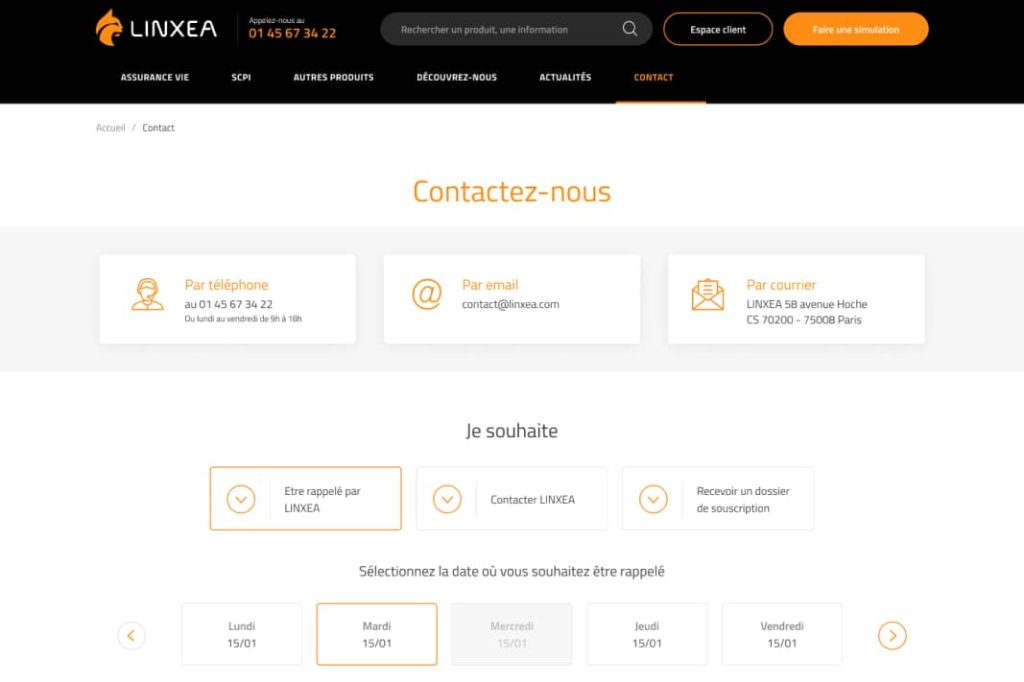 screenshot-site-internet-linxea Screenshot du site internet Linxea