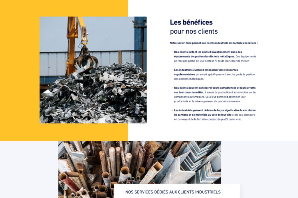 benefices-clients-metalimpex-krealid Le savoir-faire de Metalimpex offre de multiples bénéfices pour leurs clients.