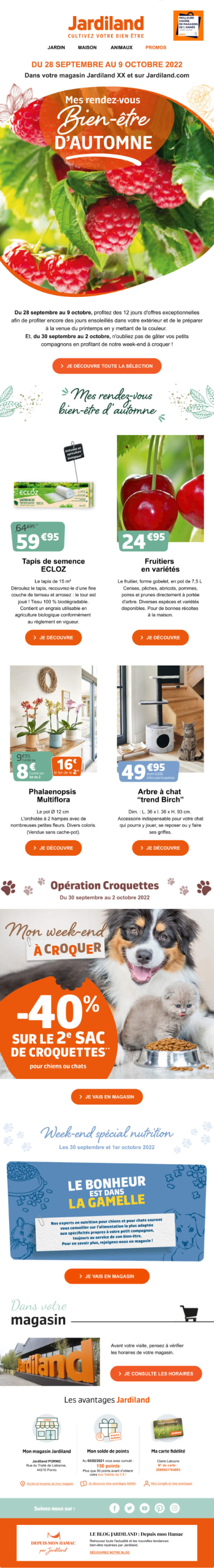 Newsletter Jardiland