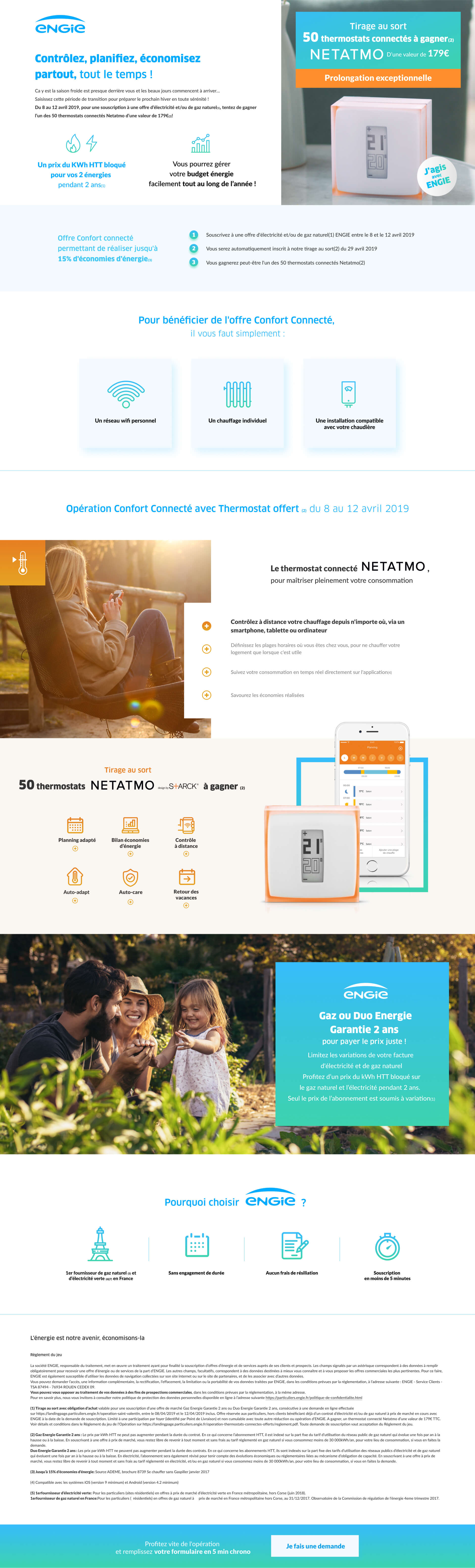 Landing page ENGIE NETAMO