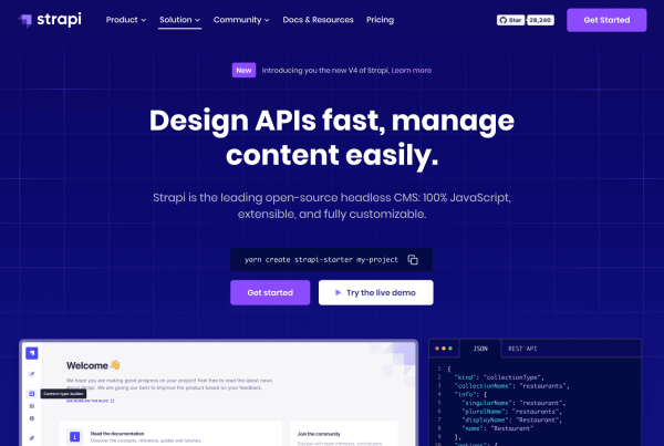 Strapi CMS Headless