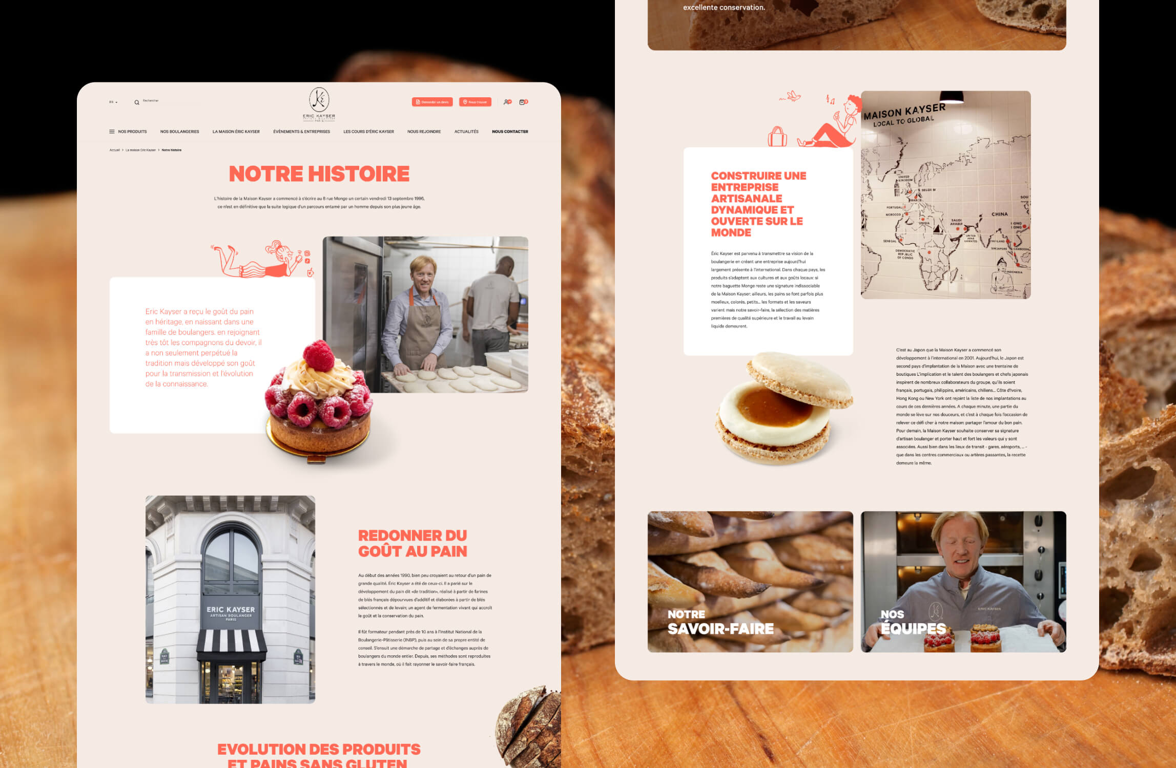 Maison Kayser Ecran du site