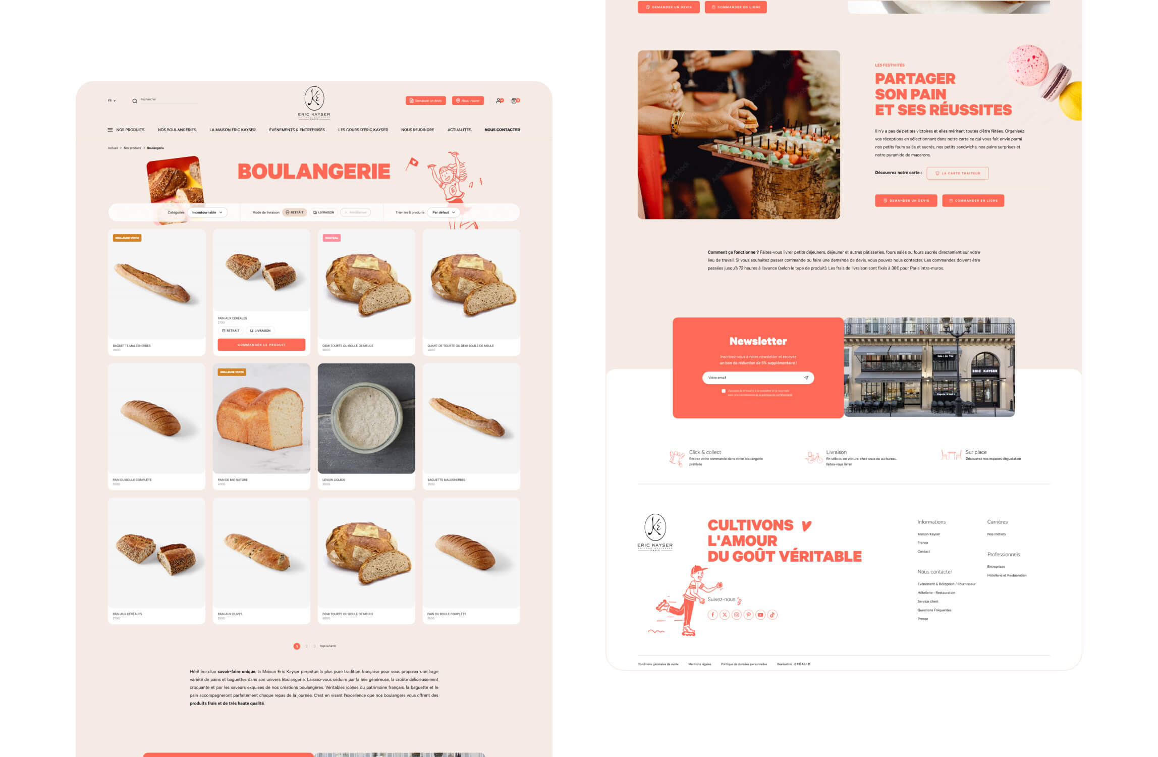 Site internet Eric Kayser