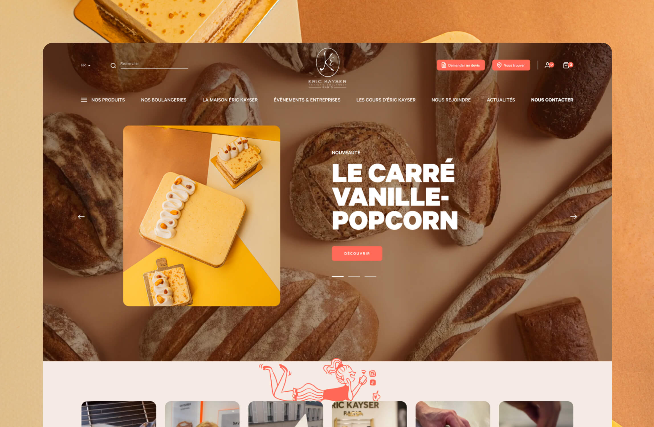 Site internet Eric Kayser