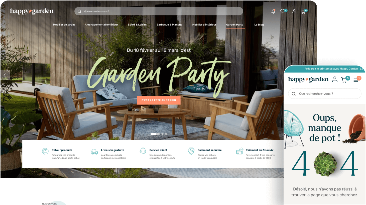 Site internet Happy Garden